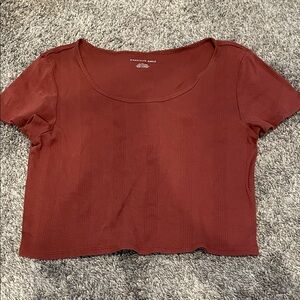 American Eagle Outfitters XL  Women's Rust Crop Top